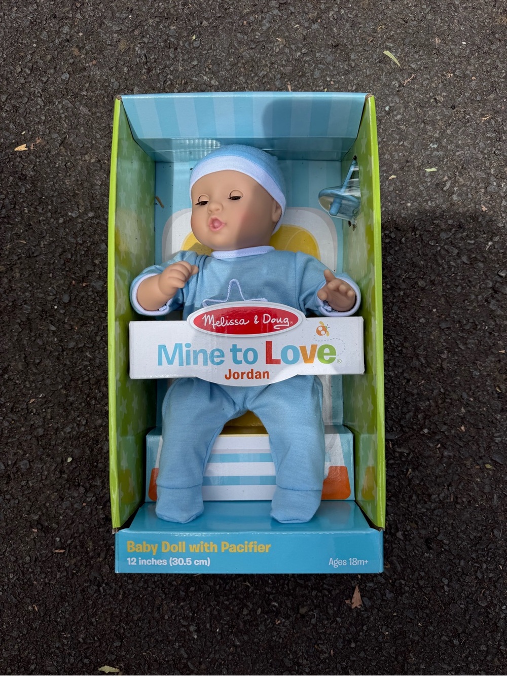 Melissa & Doug Baby Doll Jordan in Light Blue Outfit